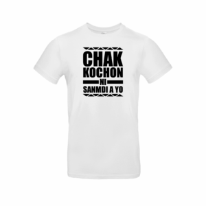 T-shirt Guadeloupe - Chak kochon ni sanmdi a yo